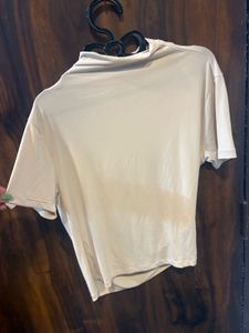 Chic Ruched Cream Top