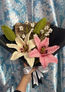 Handmade Crocheted Flower Bouquet