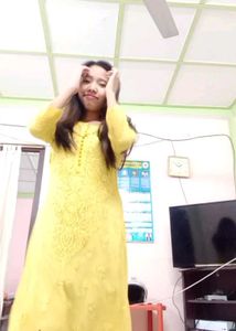 Yellow Embroidered Kurti