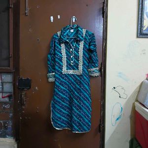 Beautiful Teal afghani Kurta Set with Trousers