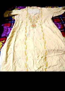 Embroidered Cotton Kurta