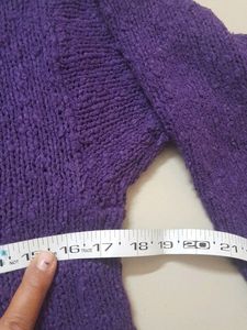 Smart Purple High Neck Sweater