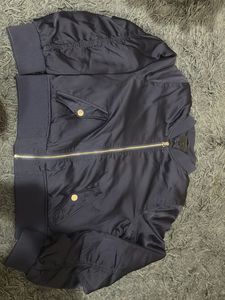 Stylish Navy Bomber Jacket