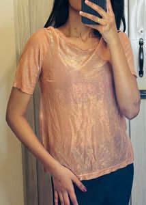 Transparent Rose Gold Tee