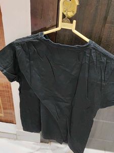 Cute Panda Graphic Black T-Shirt