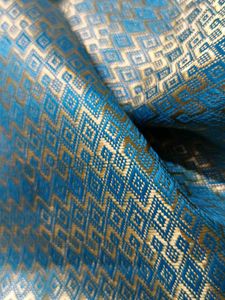 Beautiful Blue and Gold Dupatta