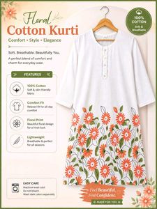 Floral Cotton Kurti