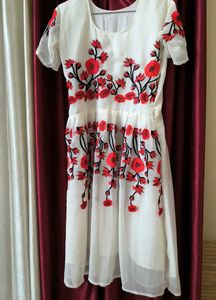Floral Embroidered Dress