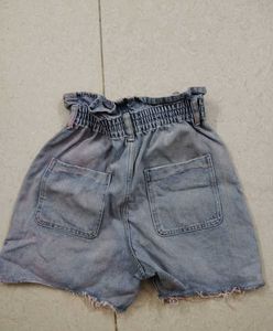 High-Waisted Denim Shorts