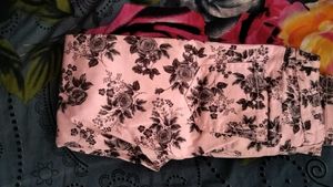 Floral Print Jeans