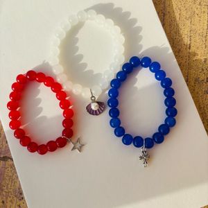 Set of 3 Charm Bracelets