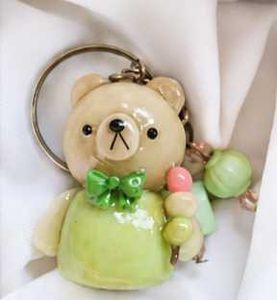 Cute Teddy Bear Keychain Charm