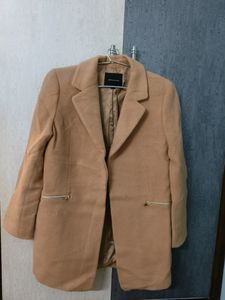 Beige Over Coat With Two Pockets