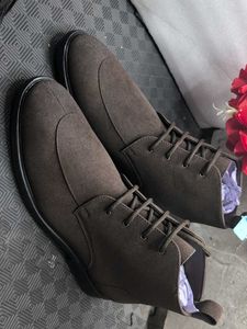Stylish Brown Suede Boots