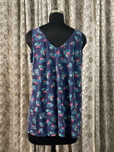 Blue Watermelon Print Sleeveless Top