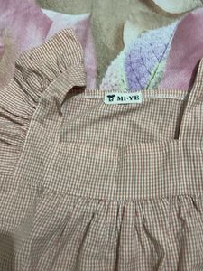 Chic Gingham Flutter Sleeve Top