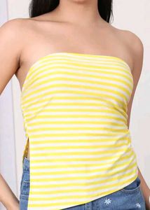 Striped Bandeau Top