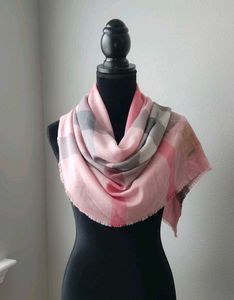 Aunthetic Burberry Scarf - Pink Checkered
