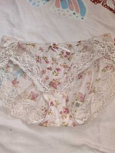 Pink Floral Lace Briefs Combo