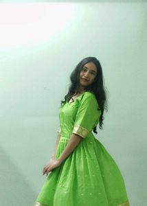 Vibrant Green Gharara