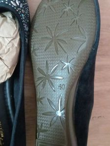 New valvet Sparkling Blue Ballerinas size 40
