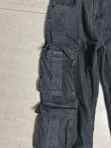 Stylish Grey Cargo Jeans
