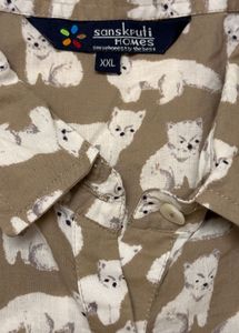 Kaftan Cartoon Printed Night Suit