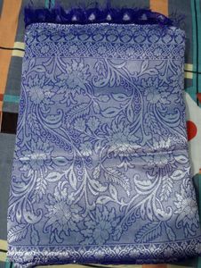 Elegant Blue Banarasi Saree with blouse piece