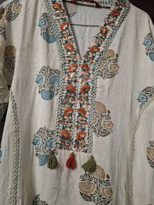 Floral Print Ethnic Dress