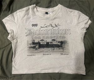 H&M Graphic Y2K Crop Top