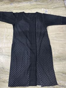 Elegant Black Embroidered Kurta