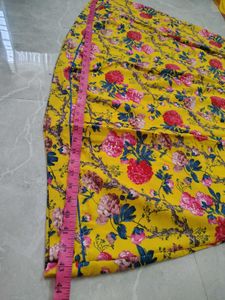 Yellow Floral Kurta Set with Dupatta