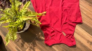Dark pink Top For Party Wear