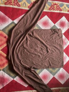 Brown Graphic Print Long Sleeve T-Shirt