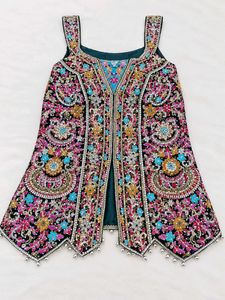 Embellished Black Ethnic Vest