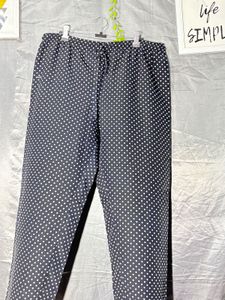 Blue and white Polk dot pant