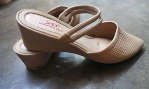 Stylish Nude Wedge Sandals