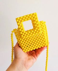 Yellow Bag Handmade Beaded