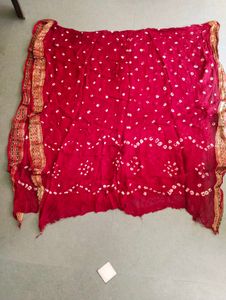Red Bandhani Dupatta