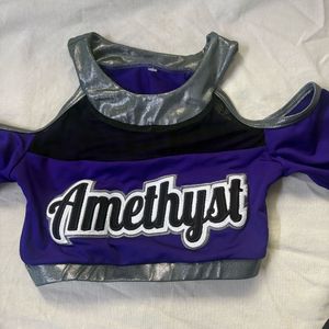 Purple Amethyst Crop Top