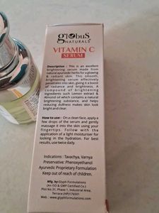 Globus Natural Vitamin C Face Serum