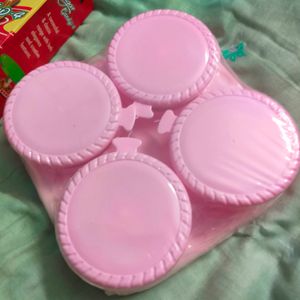 4 Peice Glass Containers With Tray (Looks Classy)