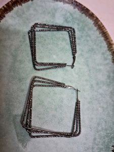 Unique Square Hoop Earrings