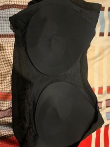 Pedded Black Tank Top