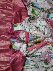 Girl's Festive Pink Anarkali Dress