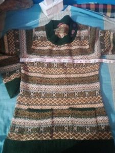 Patterned Sweater Dress