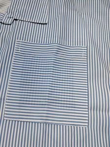 Blue Striped Button-Down Shirt
