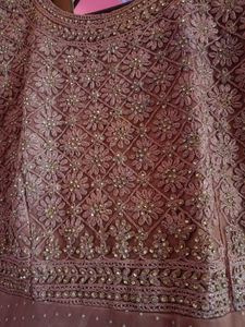 Stunning Pink Embellished Ethnic Gown