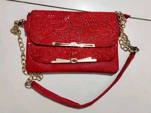 LDR Red Lace Bag/Purse