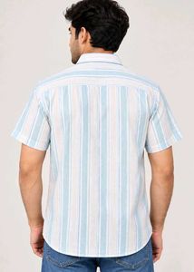 Men's Striped Short Sleeve Shirt